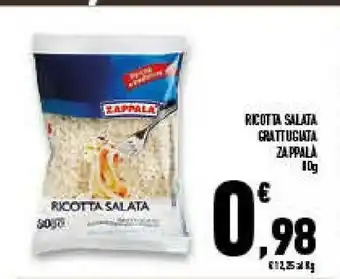 Conad Superstore Zappala ricotta salata grattugiata offerta