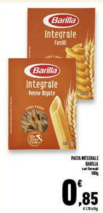 Conad Superstore Integrale penne rigate 500 g(ml) offerta