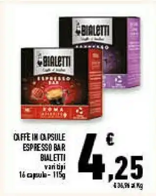 Conad Superstore Caffe in capsule espresso bar offerta
