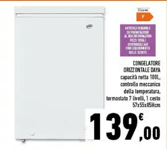 Congelatore orizzontale