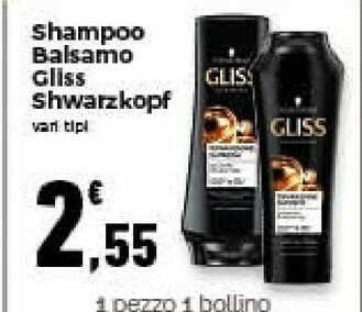 Conad Superstore Shampoo balsamo gliss offerta