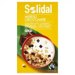 Coop MÜESLI CON CIOCCOLATO E NOCCIOLE SOLIDAL offerta