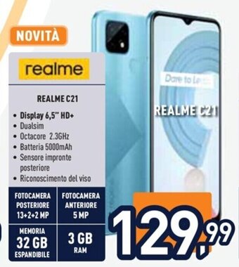 Unieuro Realme C21 offerta