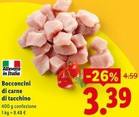 Lidl Bocconcini di carne di tacchino offerta