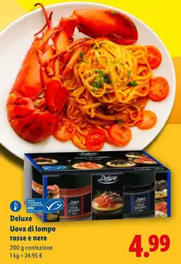 Lidl Deluxe Uova di lompo rosse e nere offerta