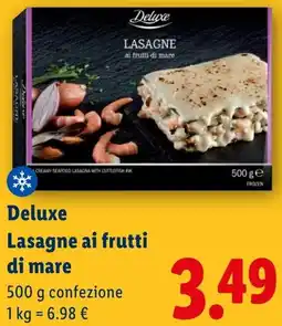 Lidl Deluxe Lasagne ai frutti di mare offerta