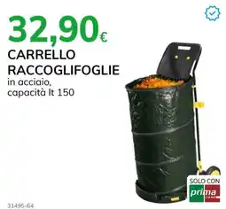Basko Carrello raccoglifoglie in acciaio offerta