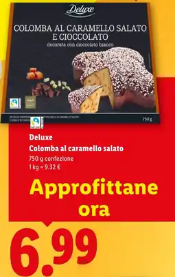 Lidl Deluxe Colomba al caramello salato offerta