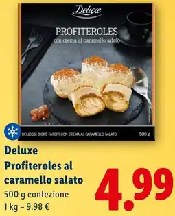 Lidl Deluxe Profiteroles al caramello salato offerta