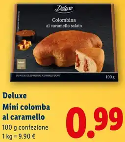 Lidl Deluxe Mini colomba al caramello offerta