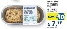 Esselunga Polpettone di salmone ai broccoli offerta