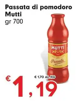 Despar Passata di pomodoro Mutti offerta