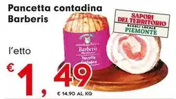 Despar Pancetta contadina Barberis offerta