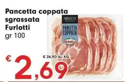 Despar Pancetta coppata sgrassata Furlotti offerta