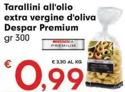 Despar Tarallini all'olio extra vergine d'oliva Despar Premium offerta