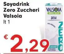 Despar Soyadrink Zero Zuccheri Valsoia offerta