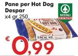 Despar Pane per Hot Dog Despar offerta