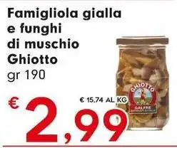 Despar Famigliola gialla e funghi di muschio Ghiotto offerta