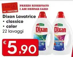 Despar Dixan Lavatrice offerta