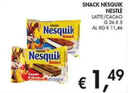 Coal Snack nesquik nestle latte/cacao offerta
