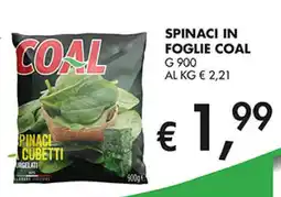 Coal Spinaci in foglie COAL offerta