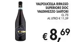 Coal Valpolicella ripasso superiore doc valdimezzo sartori offerta