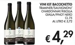 Coal Vini igt baccichetto traminer/sauvignon/ chardonnay/ribolla gialla/pinot nero offerta
