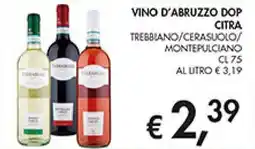 Coal Vino d'abruzzo dop citra trebbiano/cerasuolo/ montepulciano offerta