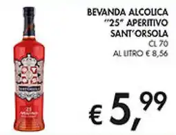 Coal Bevanda alcolica "25" aperitivo sant'orsola offerta