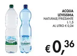 Coal Acqua levissima naturale/frizzante offerta