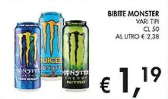 Coal Bibite monster offerta
