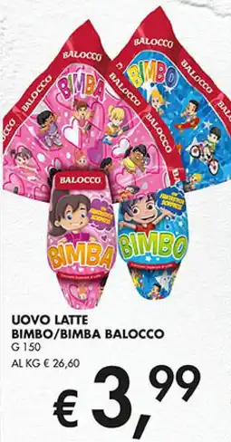 Coal Uovo latte bimbo/bimba BALOCCO offerta