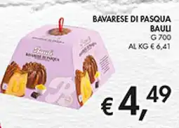 Coal Bavarese di pasqua BAULI offerta