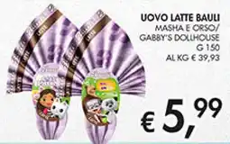 Coal Uovo latte bauli masha e orso/ gabby's dollhouse offerta
