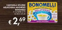 Coal Camomilla solubile melatonina magnesio BONOMELLI offerta