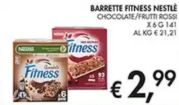 Coal Barrette fitness nestlé chocolate/frutti rossi x6 offerta