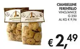 Coal Clambelline ferentillo vino/anice offerta