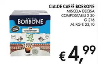 Cialde caffè borbone miscela decisa compostabili x 30