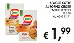 Coal Sfogue cotte al forno cuore lenticchie/ceci offerta