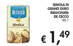Coal Semola di grano duro rimacinata DE CECCO offerta