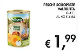 Coal Pesche sciroppate VALFRUTTA offerta