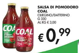 Coal Salsa di pomodoro coal ciliegino/datterino offerta
