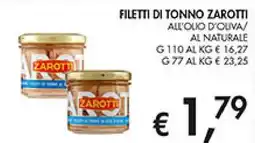 Coal Filetti di tonno zarotti all'olio d'oliva/ al naturale offerta