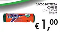 Coal Sacco nettezza comset offerta
