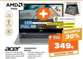 Expert Chromebook spin 514 offerta