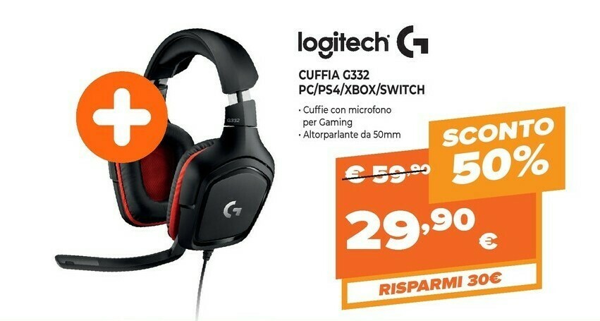 LOGITECH G332 STEREO HEADSET | Mediaworld.it