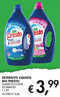 Coal Detersivo liquido bio presto classico/color offerta