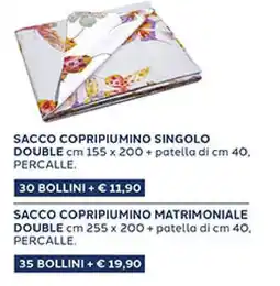 Coal Sacco copripiumino singolo double offerta