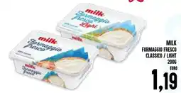 Al Discount Milk formaggio fresco classico / light offerta