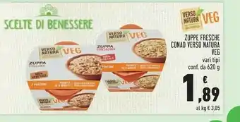 Conad Conad - zuppa toscana verso natura veg 620 g(ml) offerta